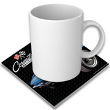 C2 Corvette Ceramic 4x4 inch Coaster Blue, Made in the USA