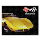 C3 Corvette Glass Cutting Board, Yellow, 12