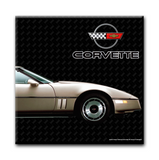 C4 Corvette Ceramic 4x4 inch Coaster Gold, Made in the USA