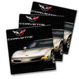 C5 Corvette Ceramic 4x4 inch Coaster Gold, Made in the USA