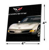 C5 Corvette Ceramic 4x4 inch Coaster Gold, Made in the USA