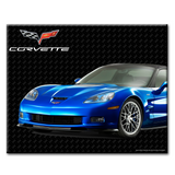 C6 Corvette Glass Cutting Board, Blue, 12"x15" Tempered Glass, Durable Kitchen Essential, Made in the USA