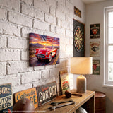 Corvette C1 Red C1 Americana Highway Canvas Wall Art