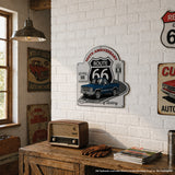 1987 Chevrolet C10 Dark Blue Route 66 100th Anniversary Die Cut USA Made Metal Sign- Available in 2 sizes (Copy)
