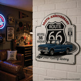 1987 Chevrolet C10 Dark Blue Route 66 100th Anniversary Die Cut USA Made Metal Sign- Available in 2 sizes (Copy)