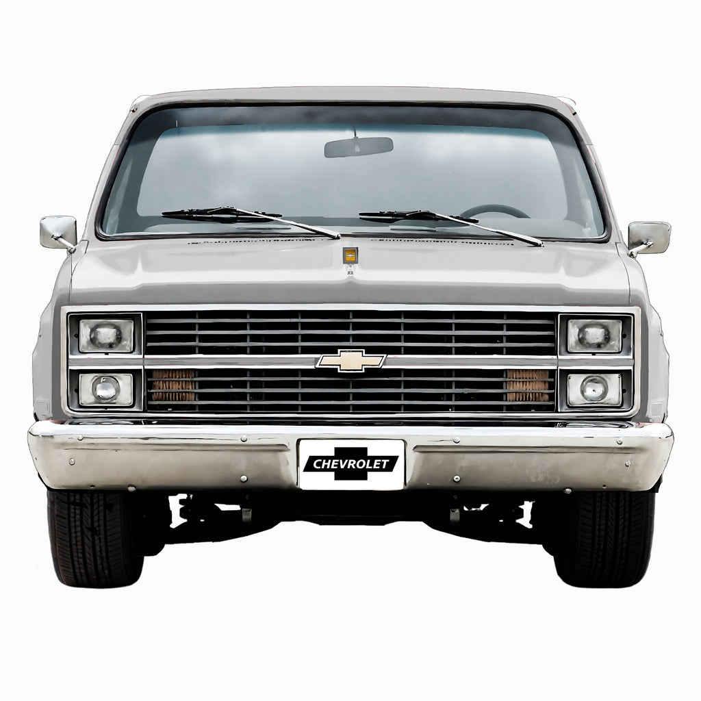 1983 Chevrolet C10  Truck Front-End Metal Wall Decor — Made in US, Available in 2 sizes and 4 Colors