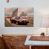 1977 Pontiac Trans Am 18"x12" Metal Wall Decor – Vintage Muscle Car Premium Aluminum Wall Art, Classic Muscle Car Decor for Garage, Man Cave, Bar, or Home