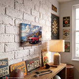 Carroll Shelby GT500 Canvas Wall Art, Red Coupe, Pacific Coast Highway