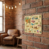 Legends of Route 66  with Mascots USA Made 22 Gauge 18 x 12 Metal Wall Decor– Sunbeltgifts® 100th Anniversary Edition