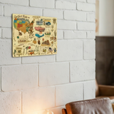 Legends of Route 66  with Mascots USA Made 22 Gauge 18 x 12 Metal Wall Decor– Sunbeltgifts® 100th Anniversary Edition