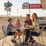 Legends of Route 66 100th Anniversary Retro Travel Long Sleeve Tee, Men's Graphic Top, Americana Apparel, Perfect Gift for Road Trip Lovers