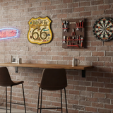 Legends of Route 66 100th Anniversary Die‑Cut Shield Metal Sign | USA‑Made