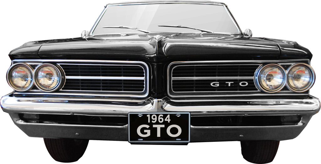 1964 Pontiac GTO Convertible USA Made Metal Sign, 20 x 10 in., Black, Economy