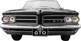 1964 Pontiac GTO Convertible USA Made Metal Sign, 26 x 13.5 in., Black, Premium