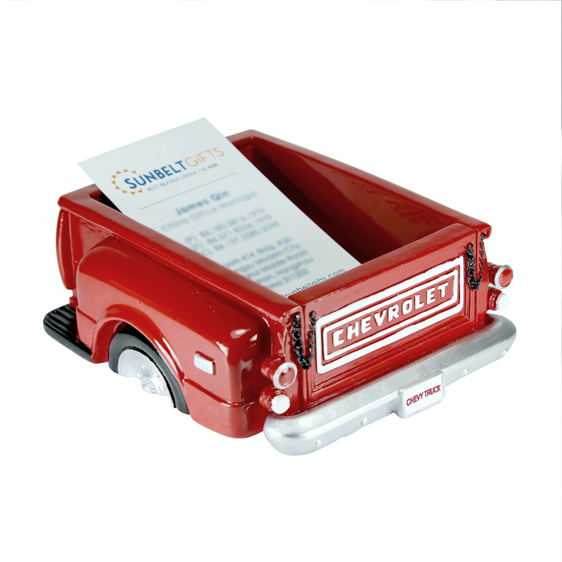Chevy Step Side Coin Holder, Card Holder, Desk Organizer, 4.5 x 3.9 x 1.6 inches.
