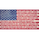 American Flag Star Spangled Banner Vintage Metal Sign