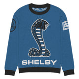 Carroll Shelby Knit Cobra Snake Crew Neck Sweater, Poly-Cotton Blend, Everyday Wear, Ideal Gift for Shelby Fans, Shelby Apparel