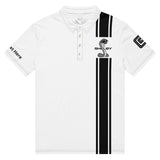 Carroll Shelby Men's Slim Fit Short Sleeve Personalized Polo Shirt, Poly Blend Light Weight Stretch Jersey Material