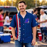 Hendrick Motorsports Kyle Larson #5 Blue Racing Stripe Hawaiian Shirt