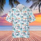 C2 Chevy Corvette Men’s Hawaiian Shirt, Tonal Logo Tropical Floral Pattern, Short Sleeve Button Down, Corvette Gift Apparel