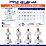 GM Classic Chevrolet 50's and 60's Cars Hawaiian Shirt for Men, Regular Fit, Short Sleeve, Casual Button-Down Beach Shirt