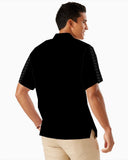 Corvette C1-C6 Logos Black Hawaiian Shirt for Men, Button-Down Short Sleeve, Classic Fit, Corvette Racing Design, Lightweight and Breathable Summer Shirt, Casual Car Enthusiast Apparel, Officially Licensed GM Product
