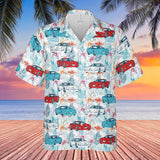 C5 Corvette Men's Multicolor Short Sleeve, Regular Fit, Button-Down Casual Summer Shirt