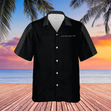 Chevrolet Corvette Hawaiian Shirt Black Carbon Men's Short Sleeve Button-Up Camp Shirt