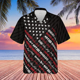 Carroll Shelby Black Carbon Americana Stars and Stripes Hawaiian Shirt, Celebrating Muscle Car Heritage with Historical Shelby Badge Designs in Diagonal Stripes
