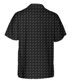 Corvette C6 Flag Regular Fit Hawaiian Front Button Short Sleeve Shirt carbon
