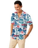 Carroll Shelby GT350 Multicolor Short Sleeve Front Button Hawaiian Style Shirt