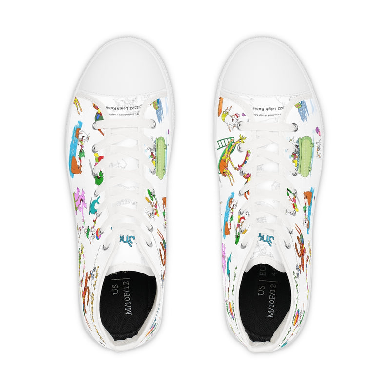 Rubes Cartoons Why Grow Up Men's High Top Sneakers