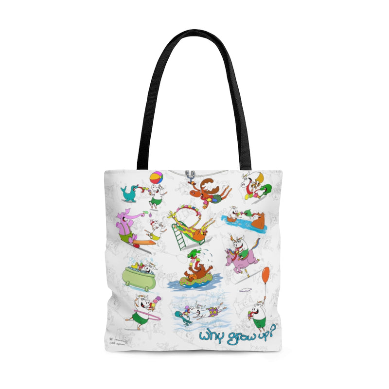 Rubes Cartoons Why Grow Up Tote Bag