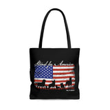 Dog is Good Stand For America Tote Bag, Officially Licensed and Produced in the USA