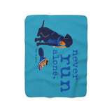 Dog is Good Never Run Alone Sherpa Fleece Blanket,  Officially Licensed and Produced in the USA