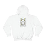 Old Farmer's Almanac Stressed But Blessed Sunflower Heavy Blend Hooded Sweatshirt, perfect for cool crisp days