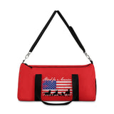Dog is Good Stand for America Red Duffel Bag, Officially Licensed and Produced in the USA