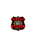Route 66 Shield Genuine The Mother Road 19 x 18 inch USA Made 20 Gauge Vintage Metal Sign