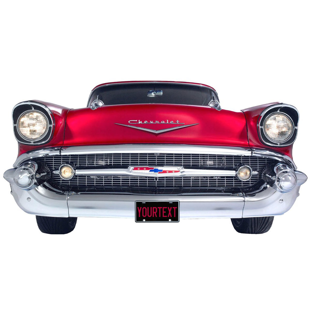 Chevrolet 1957 Chevy Personalized Front Bumper 26 x 13 inch Metal Sign, Made in USA