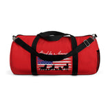 Dog is Good Stand for America Red Duffel Bag, Officially Licensed and Produced in the USA