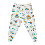 Rubes Cartoons Why Grow Up Collage Athletic Joggers