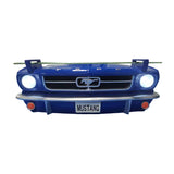 1964.5 Ford Mustang Front Wall Shelf in Blue with battery powered LED headlights