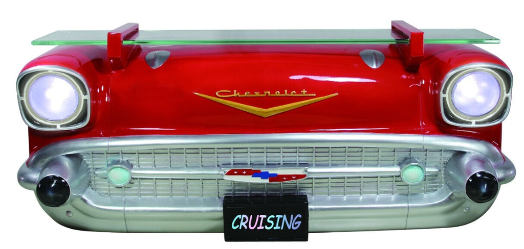 1957 Bel Air Polyresin Front  Wall Shelf with Battery Powered LED Headlights