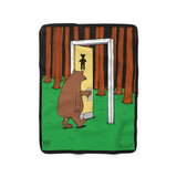 Rubes Cartoons Rubes Bear Sherpa Fleece Blanket, Officially Licensed and Produced in the USA
