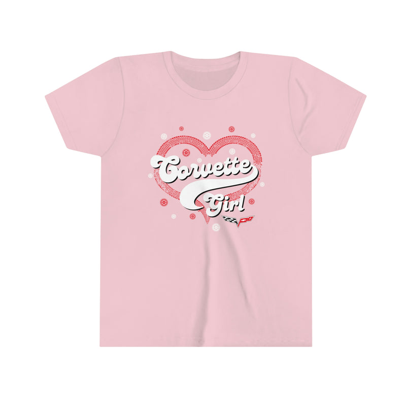 C6 Chevy Corvette Youth Girls' 100% Cotton T-Shirt, Tee for Kids Who Love Cars and Gift Buyers Looking for Children's Corvette Apparel