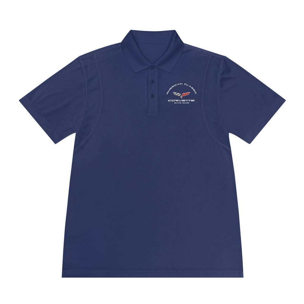C6 Corvette Men's Sport Polo Shirt, perfect when performance and style is part of the day