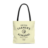 Old Farmer's Almanac /Sun Logo Large Tote Bag