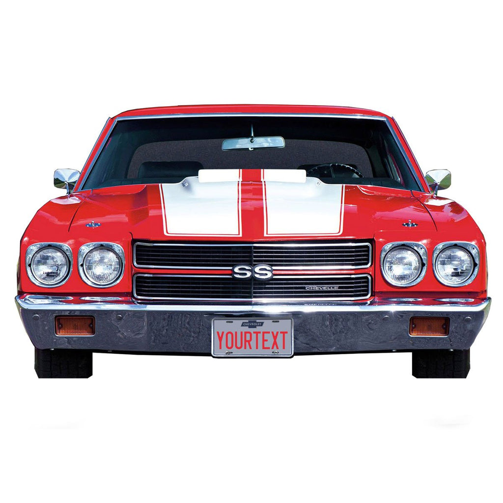 Chevrolet 1970 Chevelle SS Personalized Front Bumper 26 x 15 inch Metal Sign, Made in USA