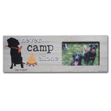 Dog is Good Never Camp Alone USA Made Wood Pet Picture Frame
