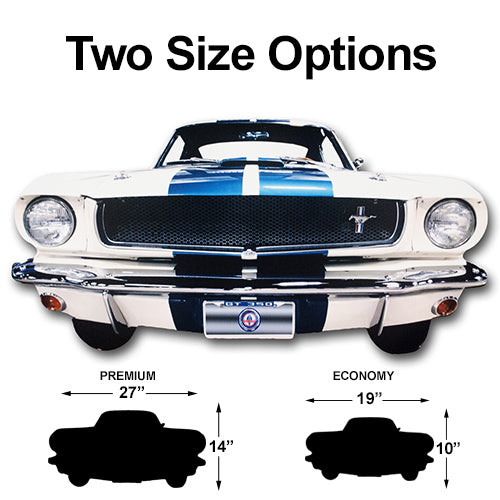 Carroll Shelby GT350 Front Bumper Metal Sign, 20-Gauge Powder Coated USA Steel, 2 sizes, Produced in the USA